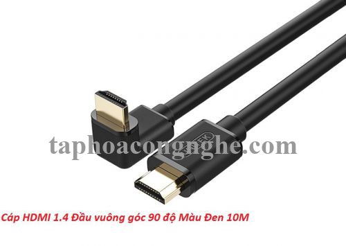 Unitek 25352 Y-C1012 10M Màu Đen Một Đầu Vuông Góc 90 Độ Cáp Hdmi 1.4 30025352